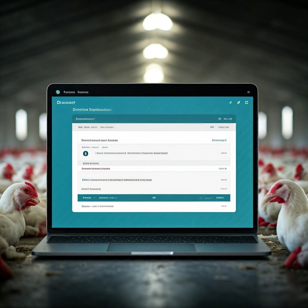 generate a reliastic image for Why Every Poultry Farmer Needs Layer Farm Management Software